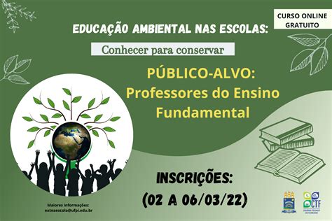 Projeto de extensão Educação ambiental nas escolas Conhecer para