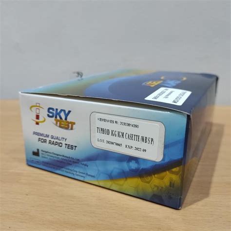 Jual Typhoid Salmonella Typhi Card Igg Igm Sky Test Isi Device