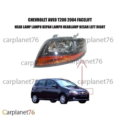 Chevrolet Aveo T Facelift Head Lamp Lampu Depan Lampu Headlamp