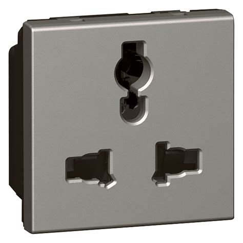 Arteor Multistandard Socket 2P E Unswitched Shuttered 2