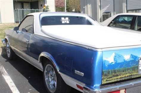 1984 El Camino Blue White Classic Chevrolet El Camino 1984 For Sale
