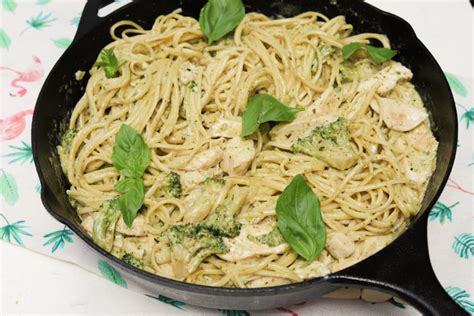 Receita De Linguine Al Pesto Frango E Br Colos Clara De Sousa