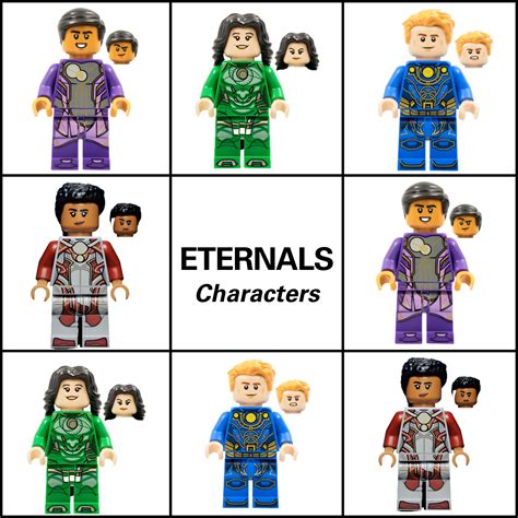 Marvel's the Eternals LEGO Minifigure Collection Sersi, Thena, & More ...