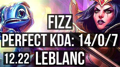 Fizz Vs Leblanc Mid Legendary M Mastery Games