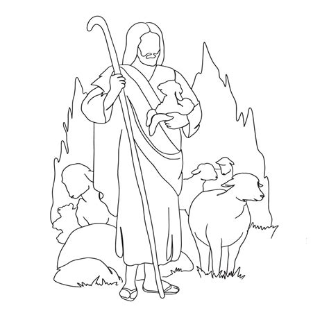 Religious Line Art Jesus Simple Sketch God Outline Drawing Vector