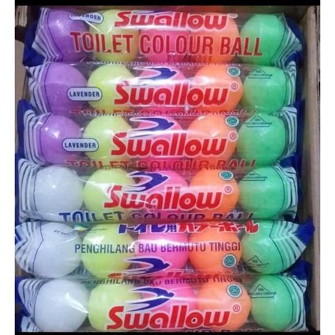 Jual SWALLOW Toilet Colour Ball Kamper Kapur Barus 5 Warna 5 Pcs