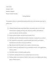 Dueling Dualisms Exploring The Separation Of Sex And Gender In Course Hero