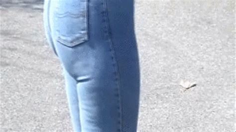 Hot Blonde Girl In Skintight Mustang Stretchjeans And Higheels Skintight Jeans Video Clips