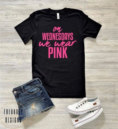 On Wednesday We Wear Pink Mean Girls T Shirt Mean Girls Mean Girls Shirt Pink Shirt