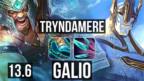 Tryndamere Vs Galio Mid 601 900k Mastery Dominating Kr Master