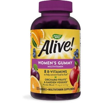 Nature S Way Alive Women S Multivitamin Gummies Fruit 130ct Target