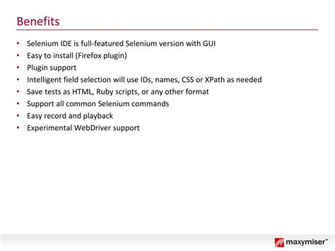 Ppt Selenium Ide Powerpoint Presentation Free Download Id3765859