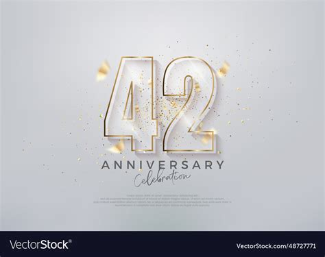 modern number   unique glass numerals vector image