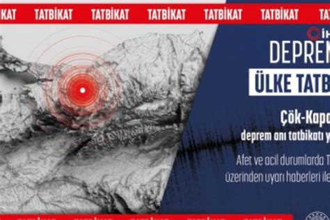 AFAD 12 Kasım da ülke genelinde tatbikata hazırlanıyor İhlas Haber Ajansı