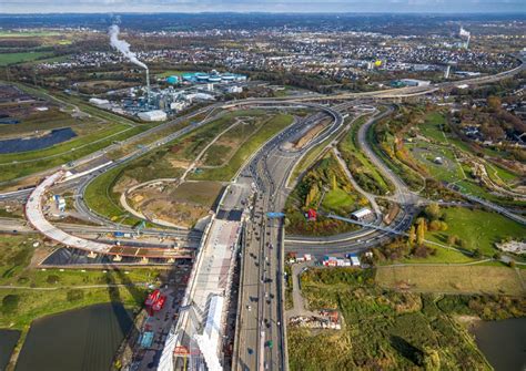 Luftbild Leverkusen Baustelle Zum Sanierung Und Instandsetzung Des