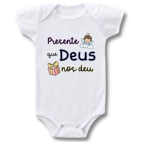 Body Personalizado Para Bebe Presente De Deus Da Vovo Elo7