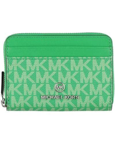 Green Michael Michael Kors Wallets And Cardholders For Women Lyst