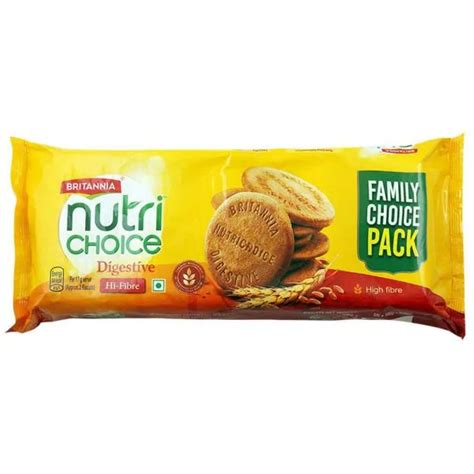 Britannia Nutrichoice Hi Fiber Digestive Biscuits 100 G Pack Of 5