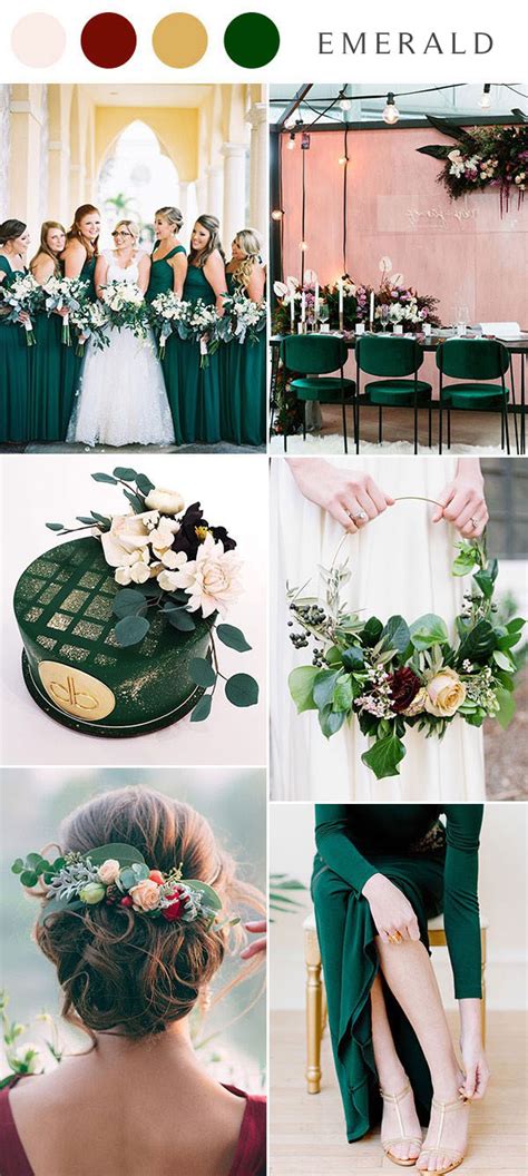 ️ 16 Dark Green And Emerald Wedding Color Palette Ideas 2024 Colors For Wedding