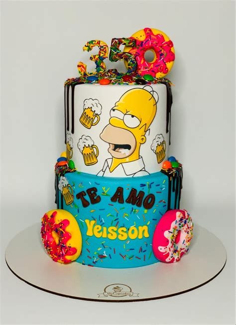 Descubrir Imagen Pastel De Homero Simpson Fondant Viaterra Mx