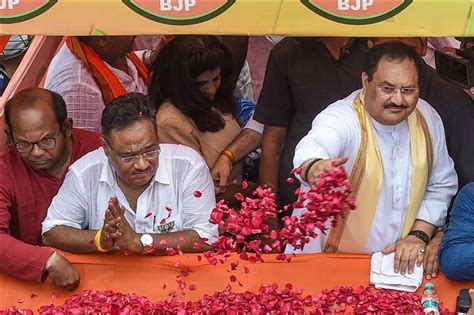 Bjp President Jp Nadda During Election Campaign In West Bengal Photos