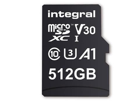 Integral 512GB UltimaPro Micro SD SDXC Card V30 UHS I U3 FREE