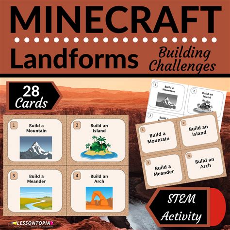 Minecraft Building Challenges | STEM Activities | Task Cards - Classful