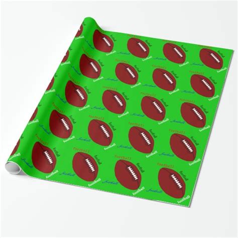 Football Wrapping Paper | Zazzle