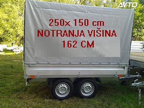 TOVORNA PRIKOLICA 250x150 Cm 2x750 Kg Letnik 0 0 EUR Prodam