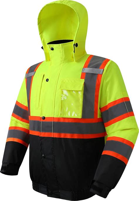 JKSafety Hi-Vis Winter Safety Bomber Jacket for men and women | Winter ...