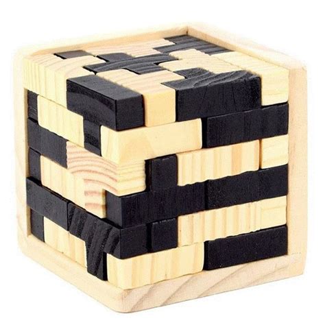 Деревянная, развивающая игра Tetris 3D детская головоломка из дерева ...