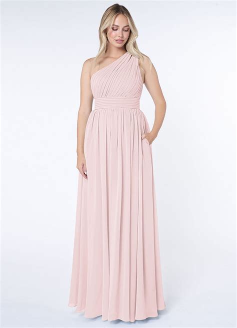 Blushing Pink Azazie Molly Bridesmaid Dresses Azazie