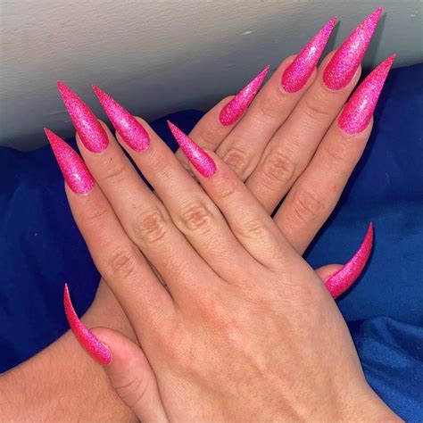 Pin By Haley Moore On Nail Ideas In 2024 Pink Stiletto Nails Pink