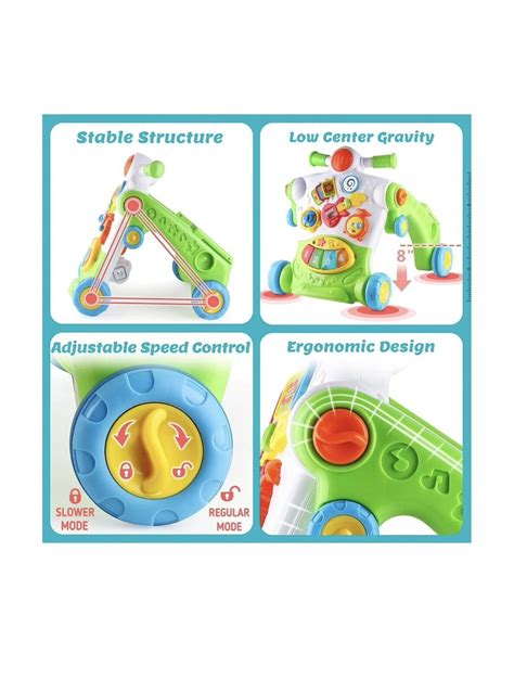 Iplay Ilearn 3 In 1 Baby Walker For Boys Girls Sit To Stand Up