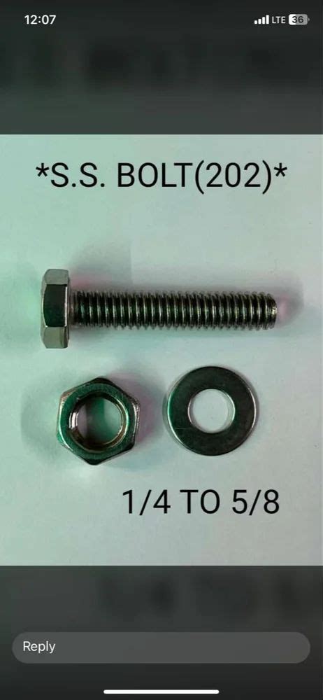 Hexagonal Broaching Stainless Steel Hex Nut Bolt Diameter Mm