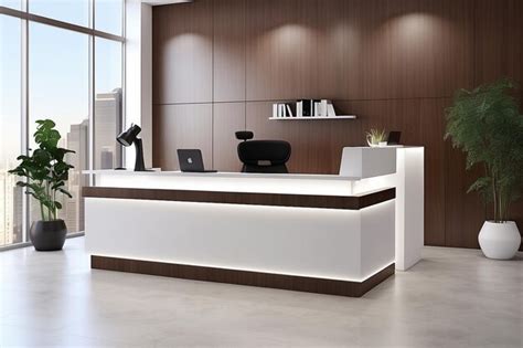 Premium Photo | Modern clinic reception desk ar c v