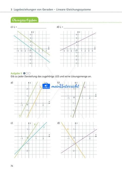 Lagebeziehungen Von Geraden Lineare Gleichungssysteme Teil