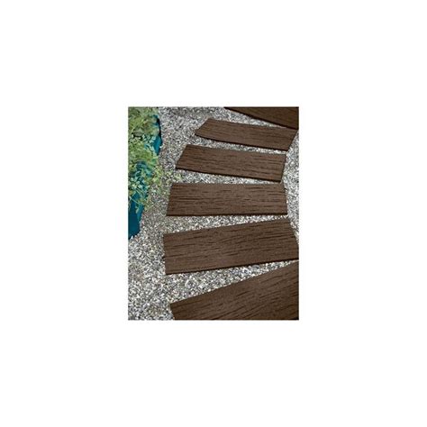 Gardeners Supply Company Recycled Rubber Walkway Railroad Tie Stepping