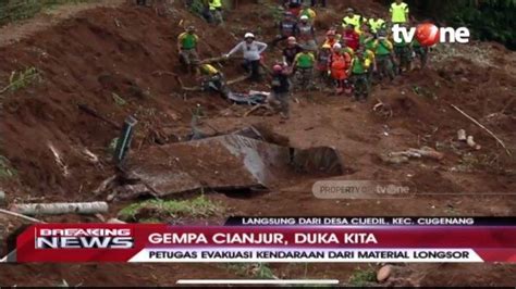 Update Gempa Cianjur Korban Masih Dalam Proses Pencarian Tim Sar