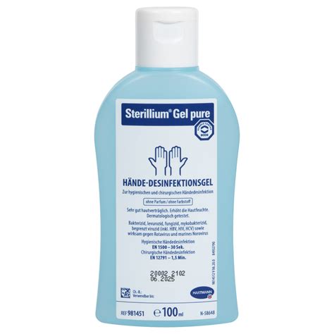 Sterillium Gel Hand Disinfectant Pure Ml Buy Online Sport Tec