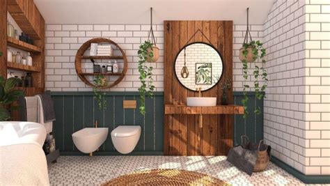 Modern Boho Bathroom Design - Homilo