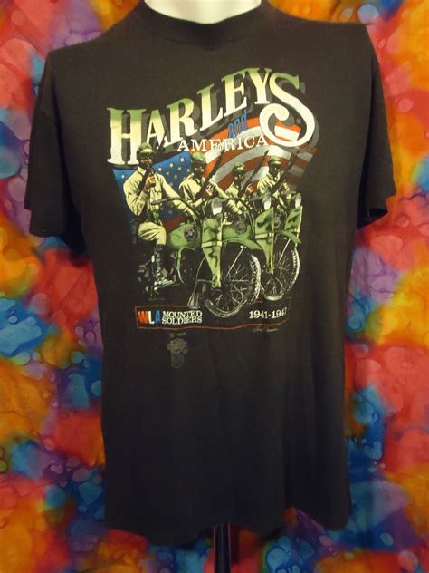 Harley Davidson Harley S And America Daytona Bike Week 1986 Vtg T