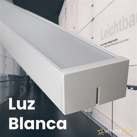 LUMINARIA LINEAL LED 40W BLANCA 6500K 1 2M LuminaPlus