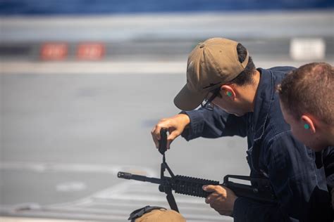 DVIDS - Images - M4 Rifle Shoot Aboard USS Zumwalt [Image 6 of 6]