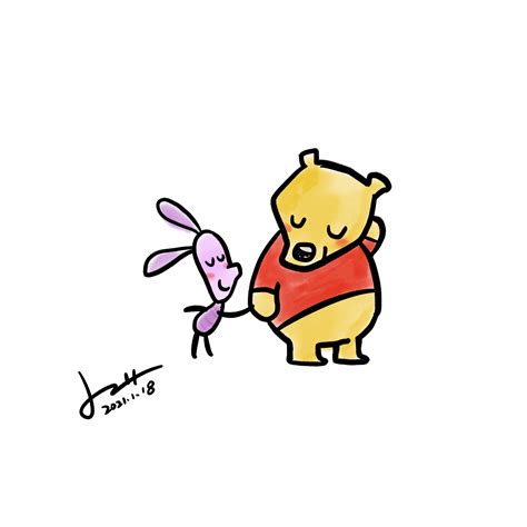 Winnie the Pooh & Piglet – Drawings – MarchBox