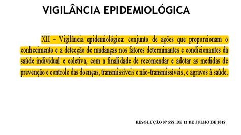 Vigilncia Em Sade E Vigilncia Epidemiolgica Conceitos Bsicos