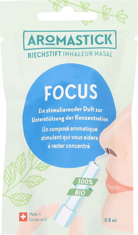 Sztyft Zapachowy Do Nosa FOCUS Bio AROMASTICK VitalAbo Sklep