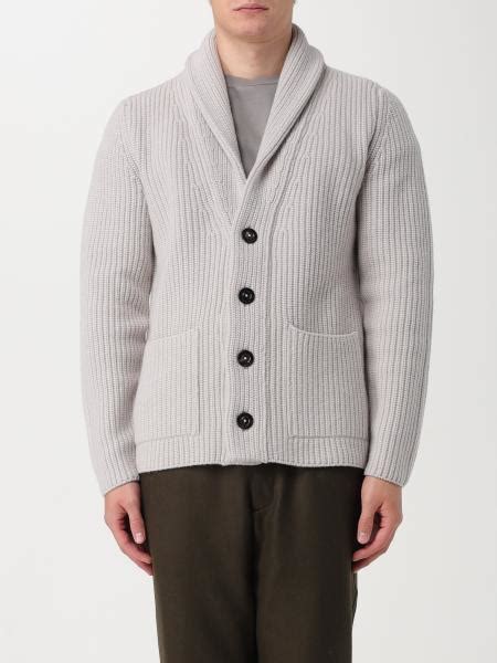 Boglioli Cardigan For Man Grey Boglioli Cardigan Fb