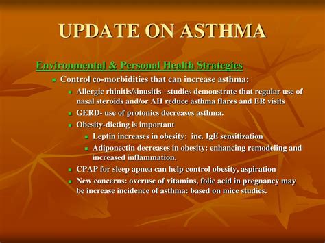 Ppt Asthma Update Powerpoint Presentation Free Download Id550639