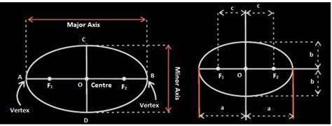 Ellipse Definition Shape Major And Minor Axes With Its Area